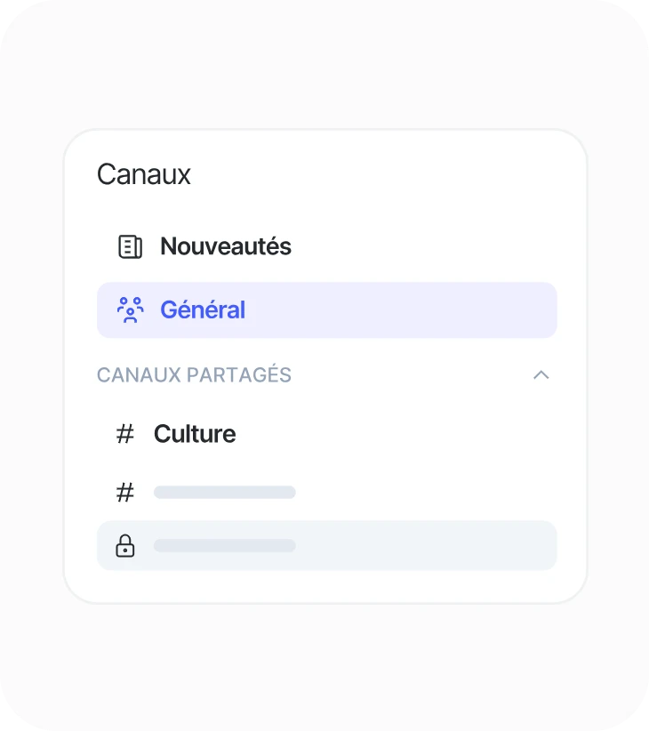 Canaux de communication interne dans Sesame HR