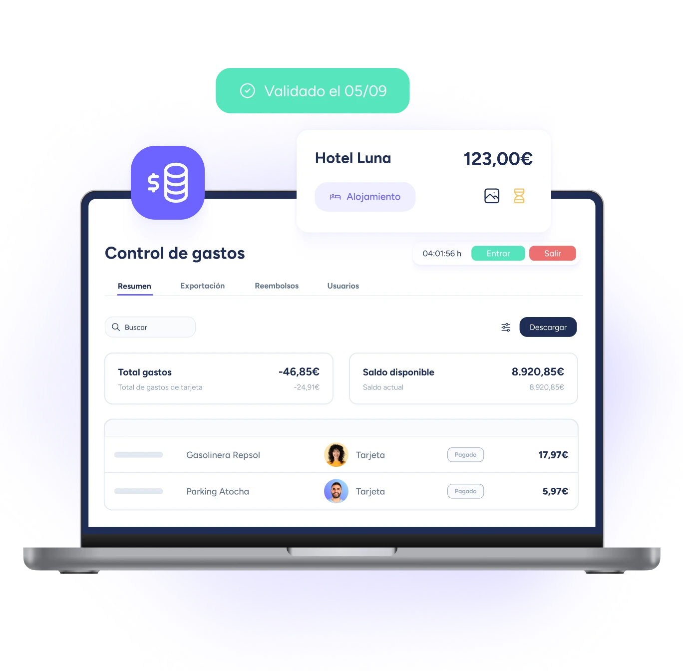 software control de gastos